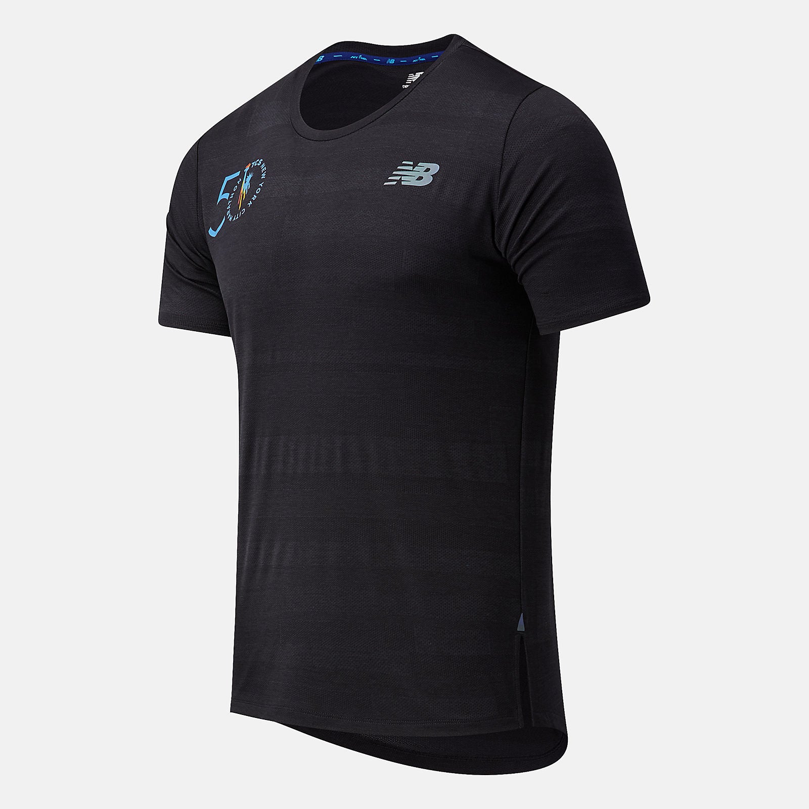 NYC Marathon Q Speed Fuel Jacquard Short Sleeve | New Balance Clothing Black - Men