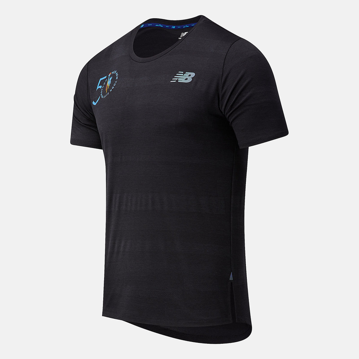 NYC Marathon Q Speed Fuel Jacquard Short Sleeve | New Balance Clothing Black - Men