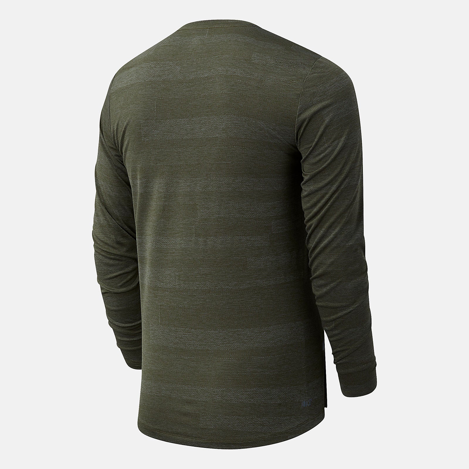NYC Marathon Q Speed Fuel Jacquard Long Sleeve | New Balance Clothing Oak Leaf Green - Men