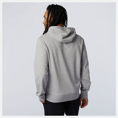 NB Essentials Stacked Logo Po Hoodie | New Balance Clothing Athletic Grey - Men