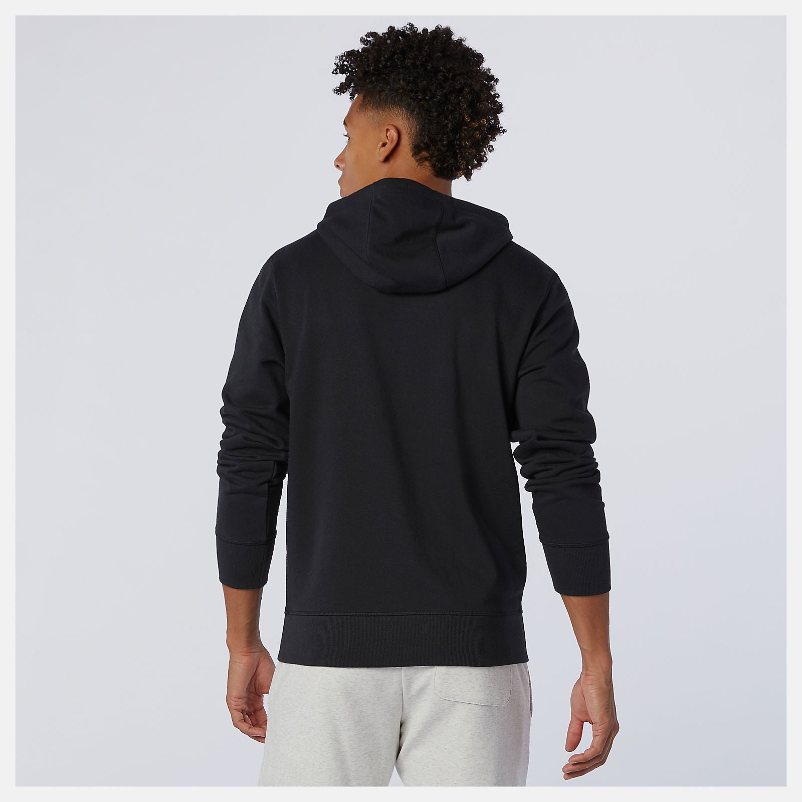 NB Essentials Stacked Logo Po Hoodie | New Balance Clothing Black - Men