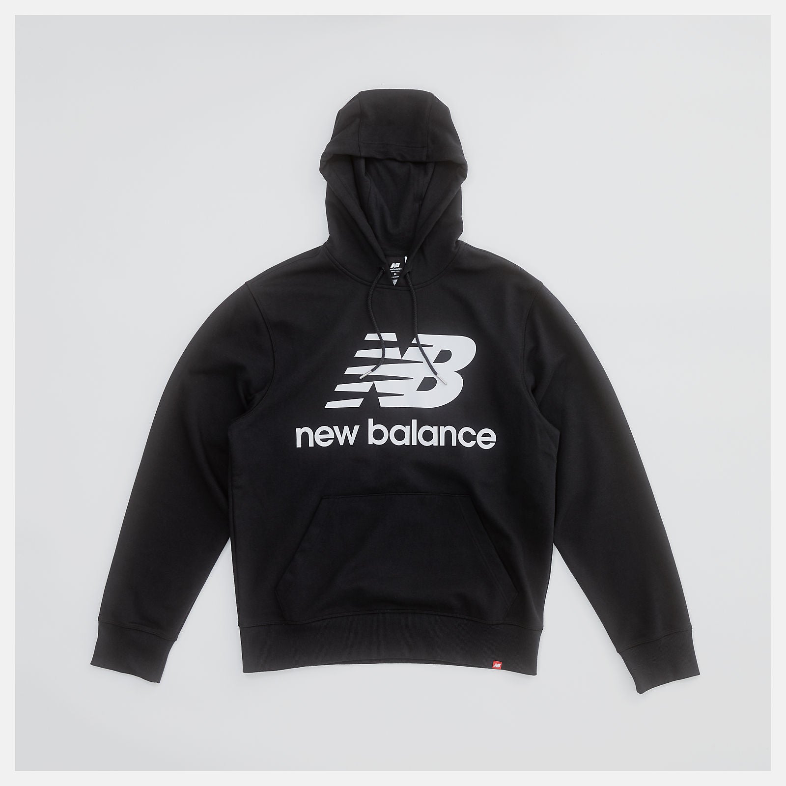 NB Essentials Stacked Logo Po Hoodie | New Balance Clothing Black - Men