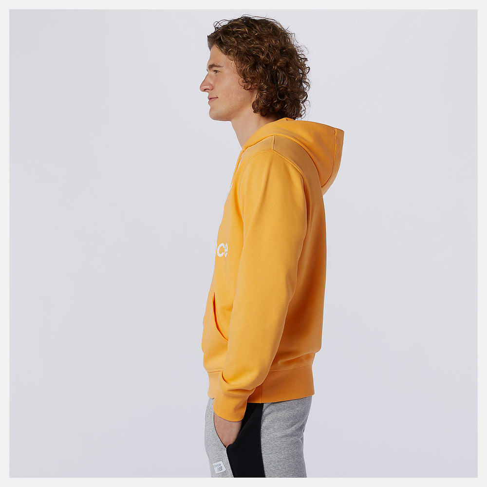 NB Essentials Stacked Logo Po Hoodie | New Balance Clothing Habanero - Men