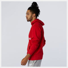 NB Essentials Stacked Logo Po Hoodie | New Balance Clothing Team Red Inline - Men