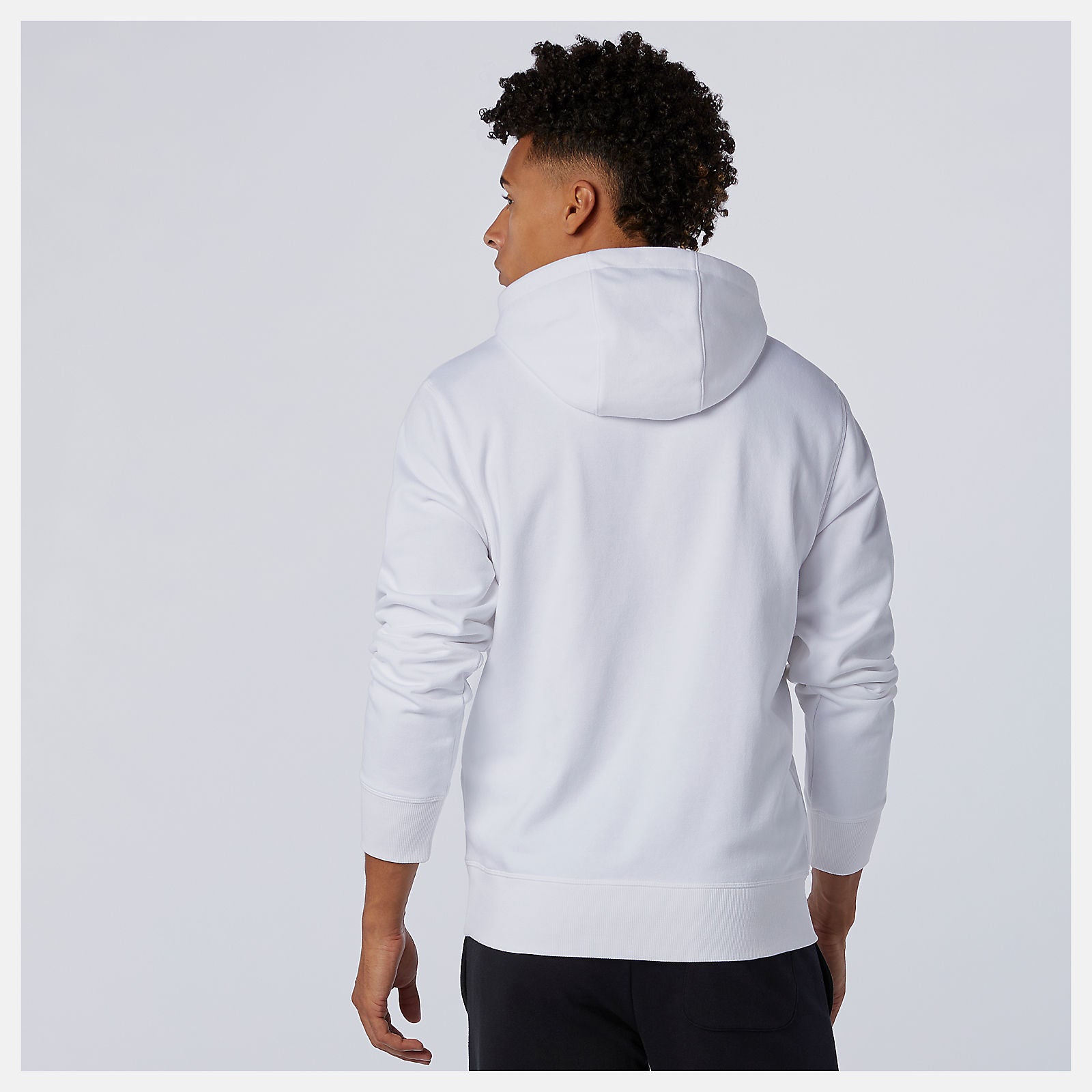 NB Essentials Stacked Logo Po Hoodie | New Balance Clothing White - Men