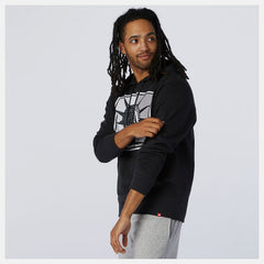 NYC Marathon Essentials Stacked Logo Po Hoodie | New Balance Clothing Black - Men