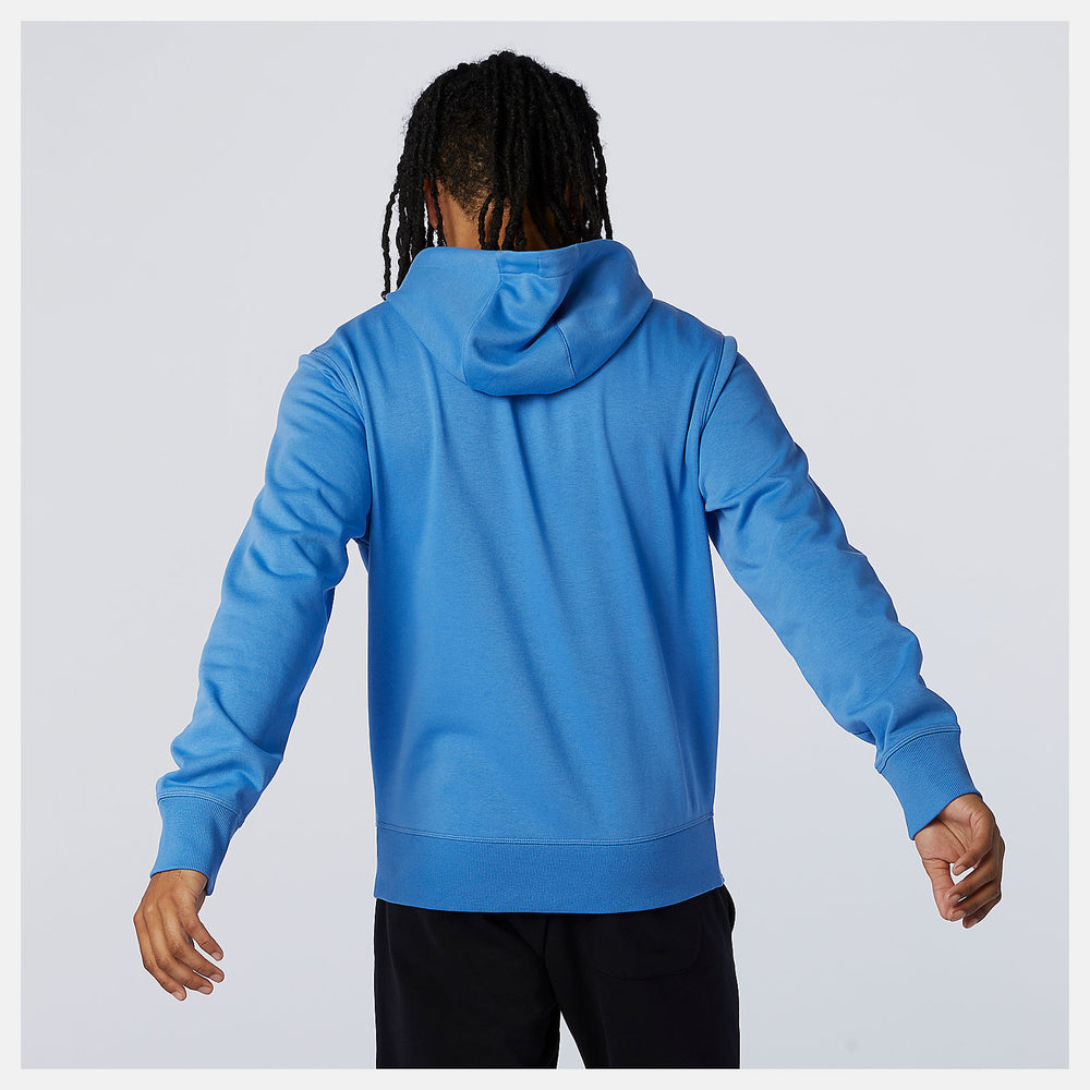 NYC Marathon Essentials Stacked Logo Po Hoodie | New Balance Clothing Faded Cobalt - Men