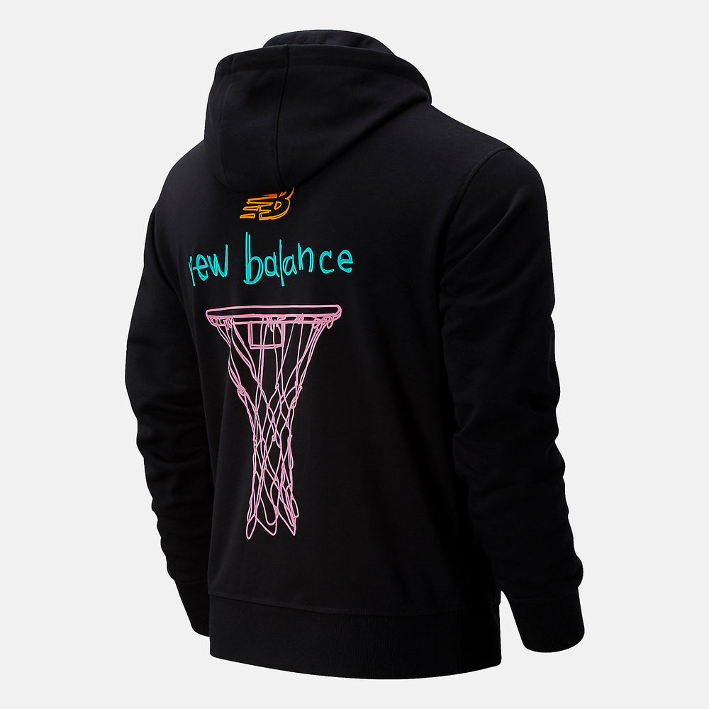 NB Swish Hoodie | New Balance Clothing Black Multi - Men