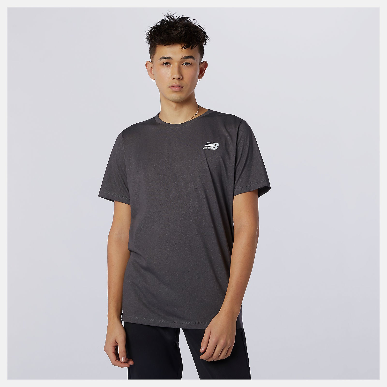 Heathertech Tee | New Balance Clothing Black Heather - Men