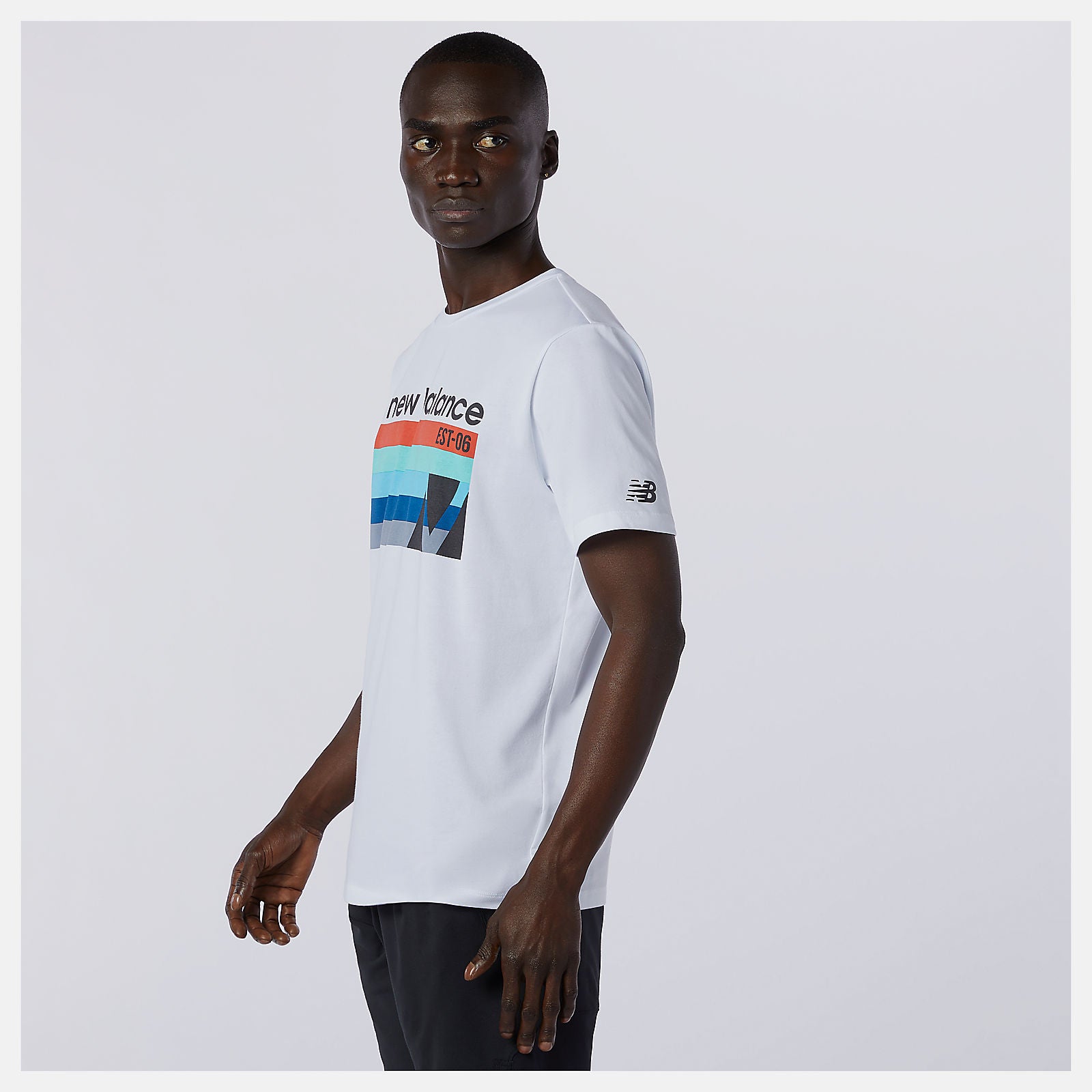 Graphic Heathertech Tee | New Balance Clothing White Multi - Men