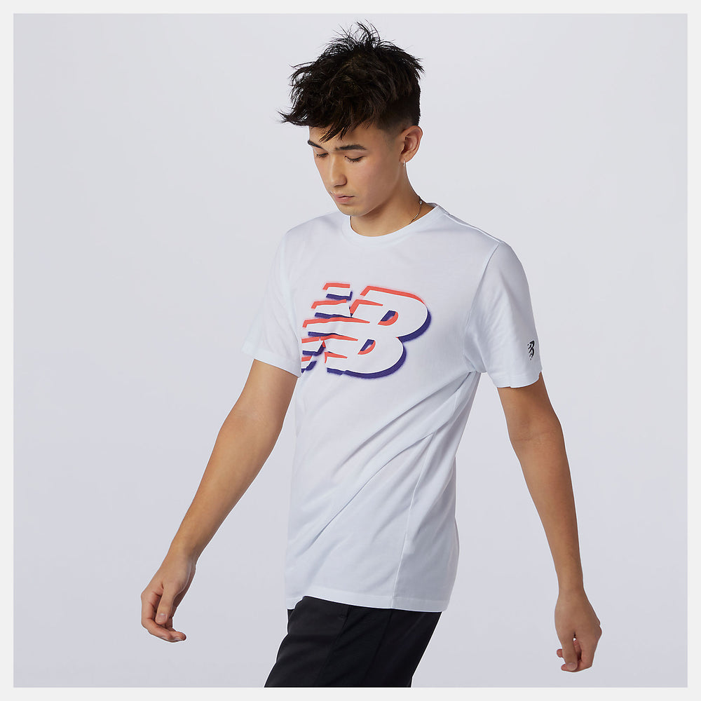 Graphic Heathertech Tee | New Balance Clothing White - Men