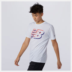 Graphic Heathertech Tee | New Balance Clothing White - Men