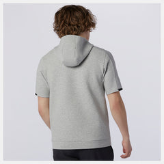 Fortitech Fleece Short Sleeve Hoodie | New Balance Clothing Athletic Grey - Men