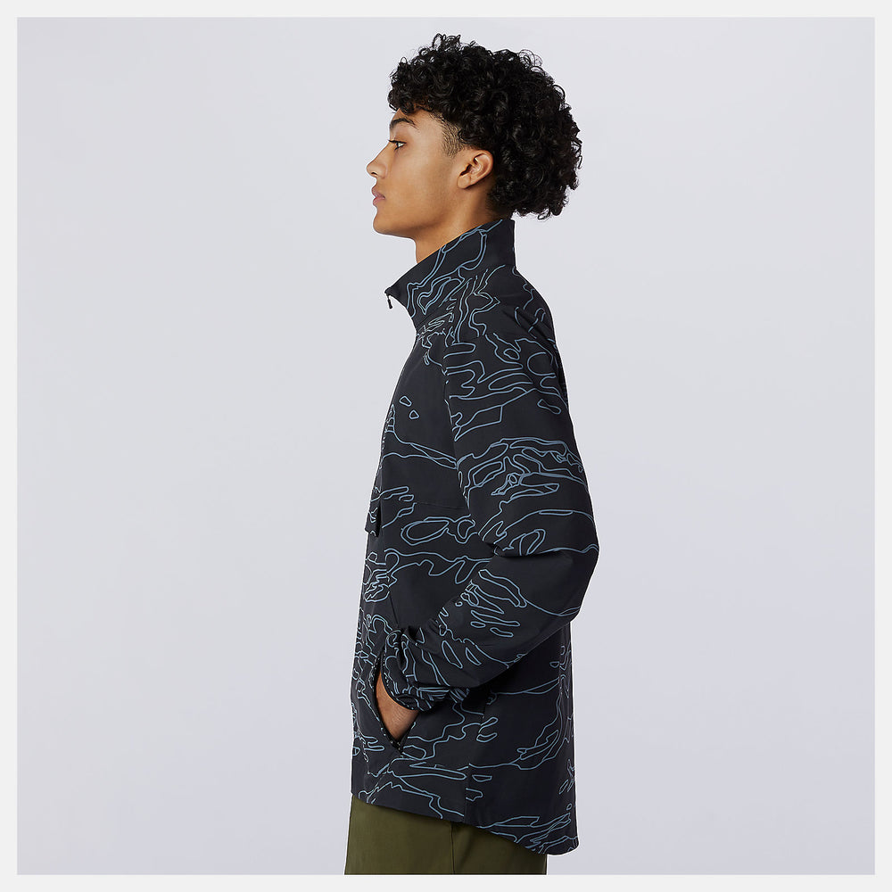 Fortitech Printed Woven Pullover | New Balance Clothing Black Print - Men