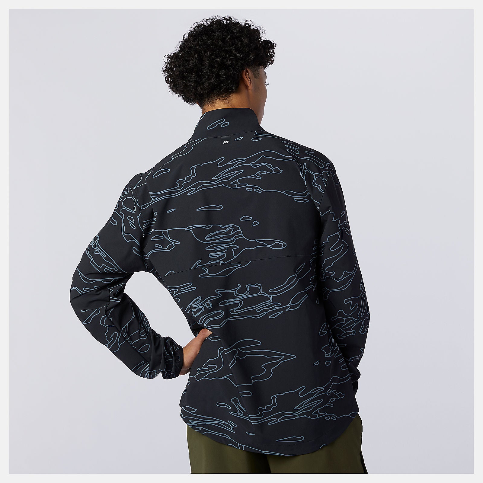 Fortitech Printed Woven Pullover | New Balance Clothing Black Print - Men