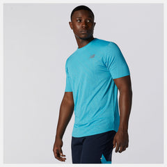 Q Speed Fuel Short Sleeve | New Balance Clothing Virtual Sky - Men
