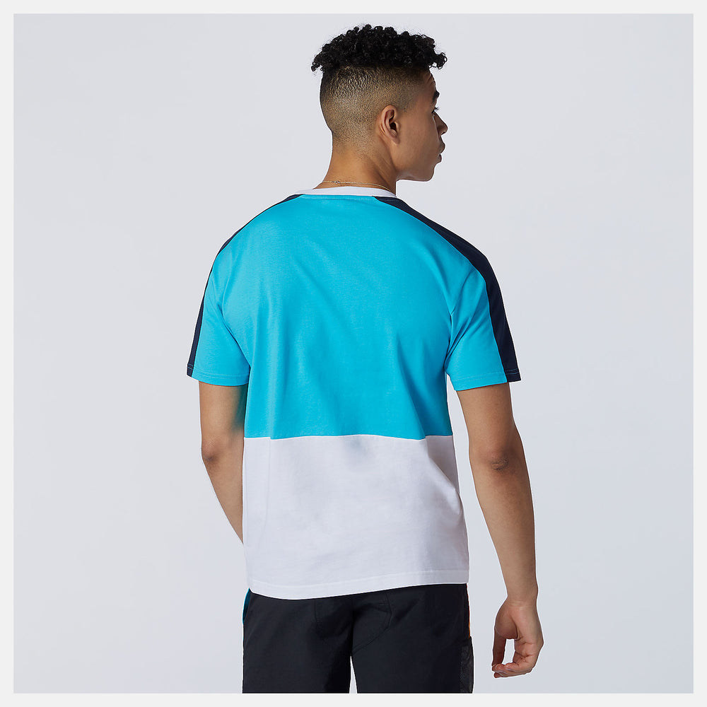 NB Athletics Color Block Tee | New Balance Clothing Virtual Sky - Men