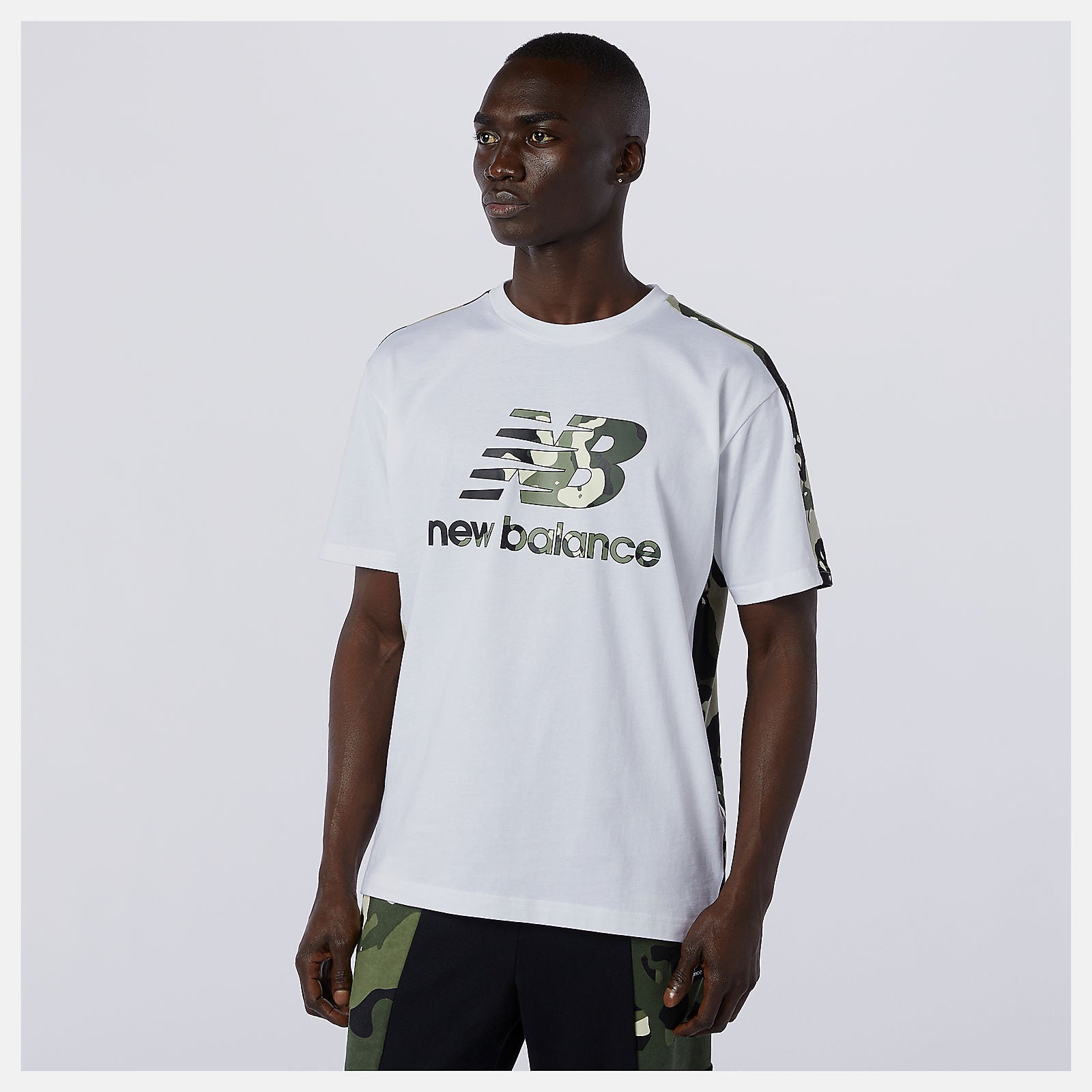 NB Essential Camo Tee | New Balance Clothing White Multi - Men