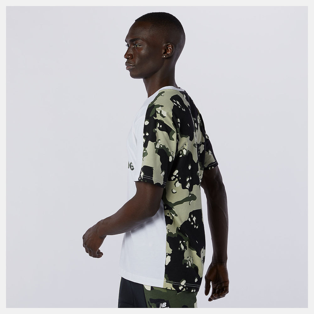 NB Essential Camo Tee | New Balance Clothing White Multi - Men