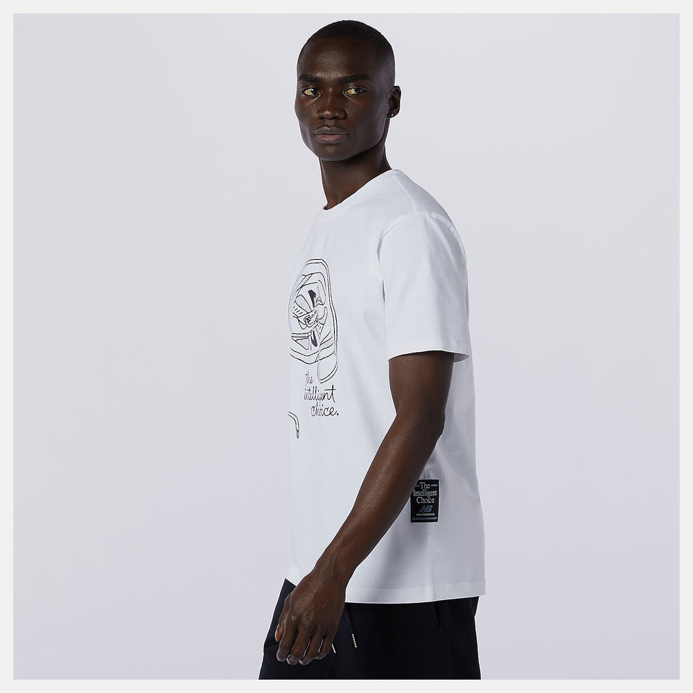 NB Athletics Delorenzo Shoe Tee | New Balance Clothing White - Men
