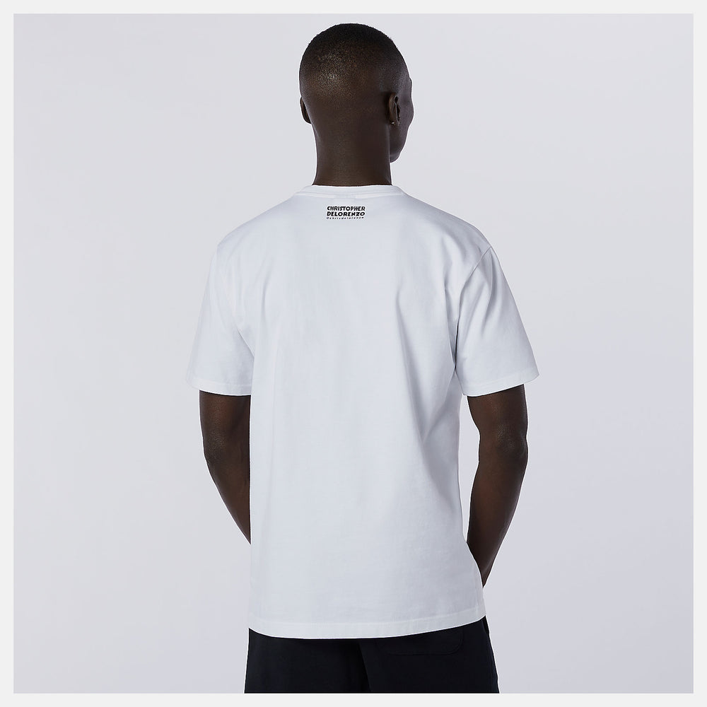 NB Athletics Delorenzo Shoe Tee | New Balance Clothing White - Men