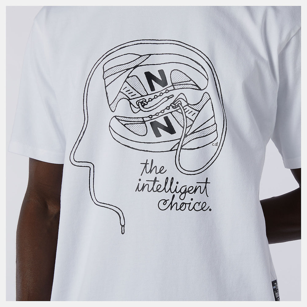 NB Athletics Delorenzo Shoe Tee | New Balance Clothing White - Men