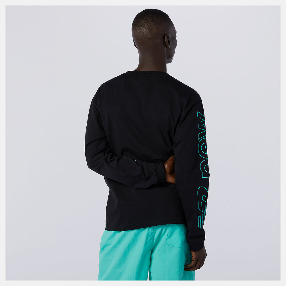 NB Sport Style Optiks Longsleeve Tee | New Balance Clothing Black - Men