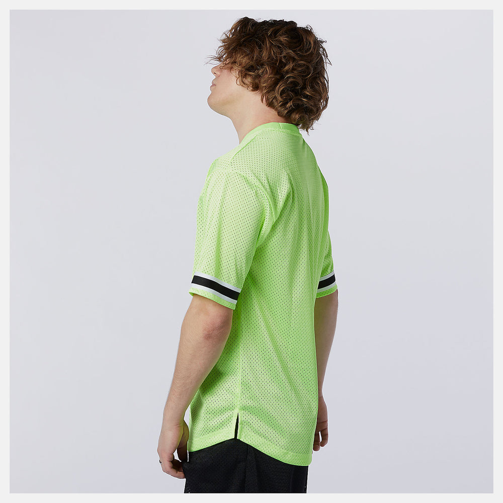 NB Athletics Psy Varsity Mesh Tee | New Balance Clothing Bleached Lime Glo - Men