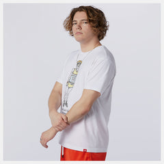 NB Essentials Runner Tee | New Balance Clothing White - Men