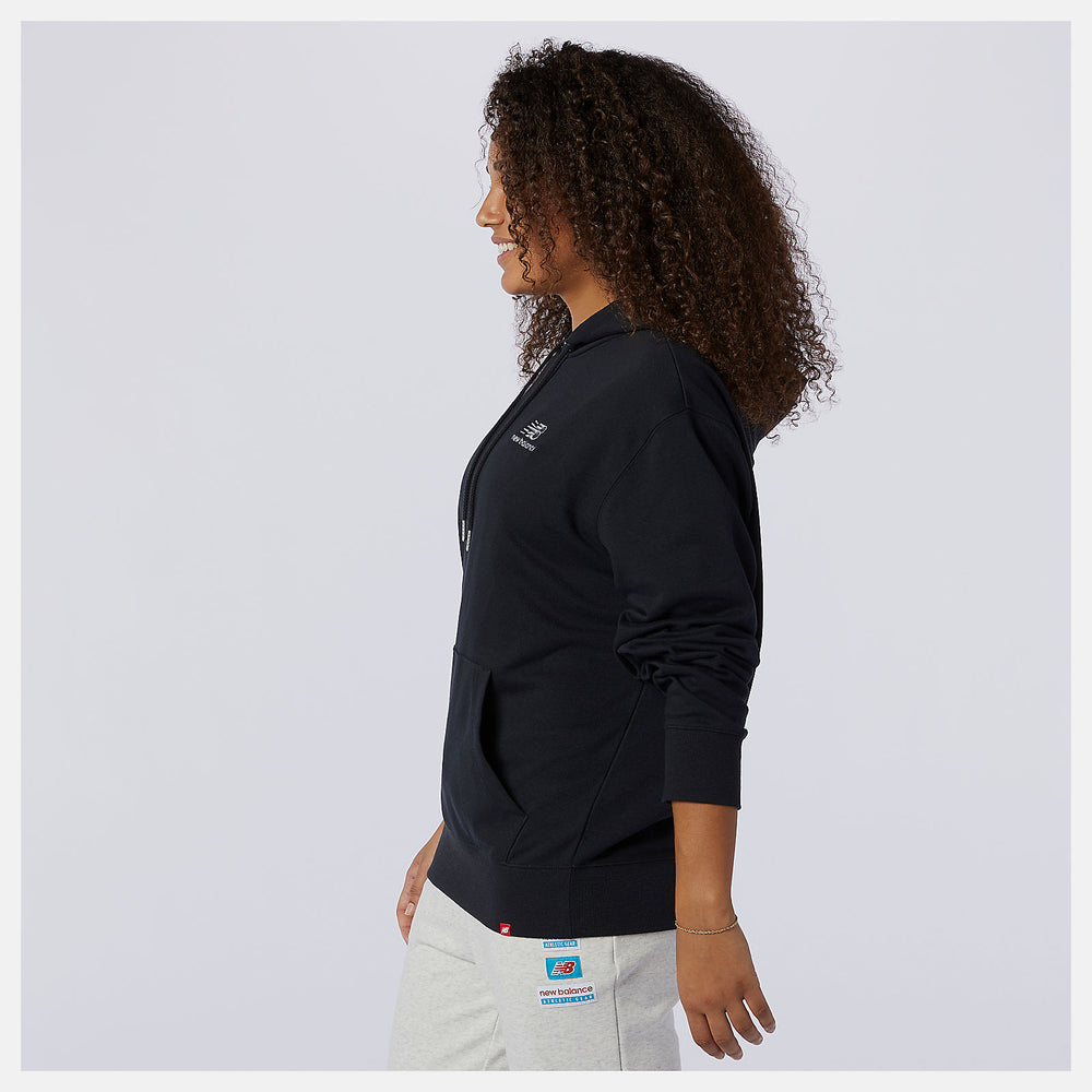 NB Essentials Embroidered Hoodie | New Balance Clothing Black - Women/Men