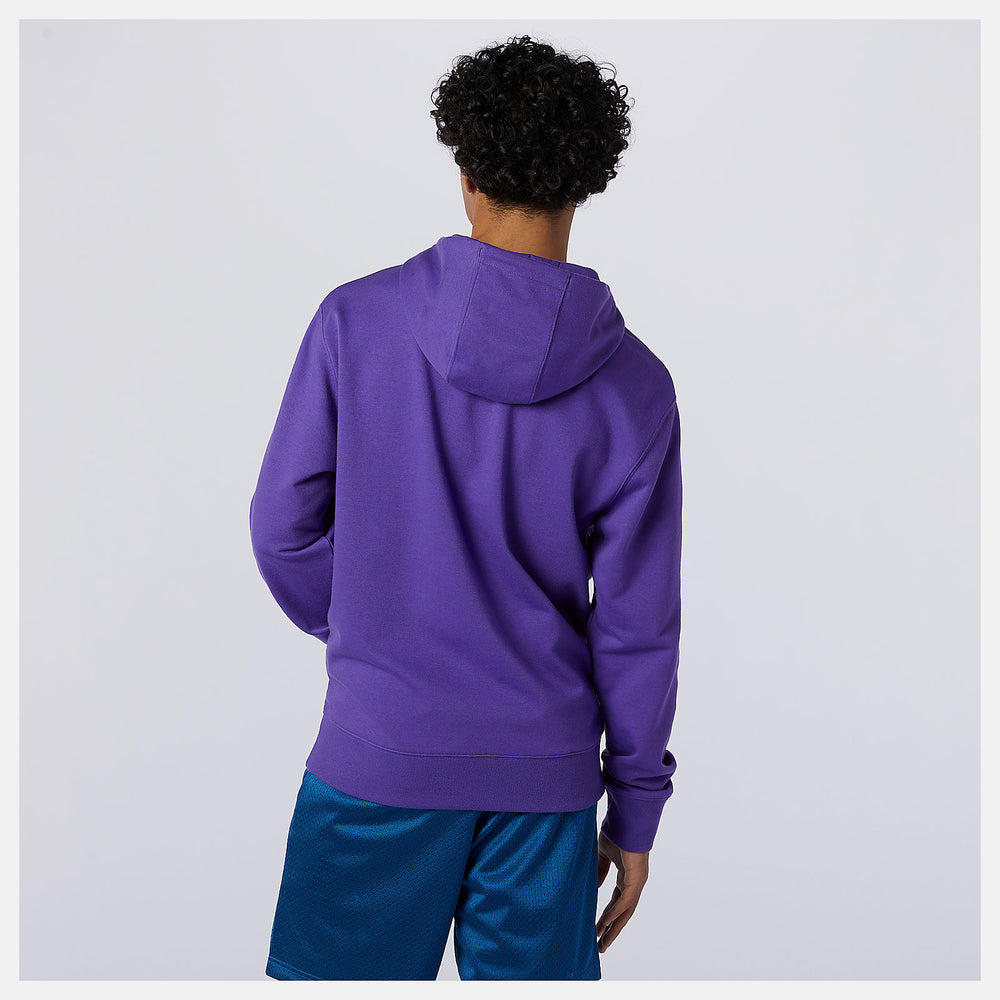 NB Essentials Embroidered Hoodie | New Balance Clothing Prism Purple - Women/Men