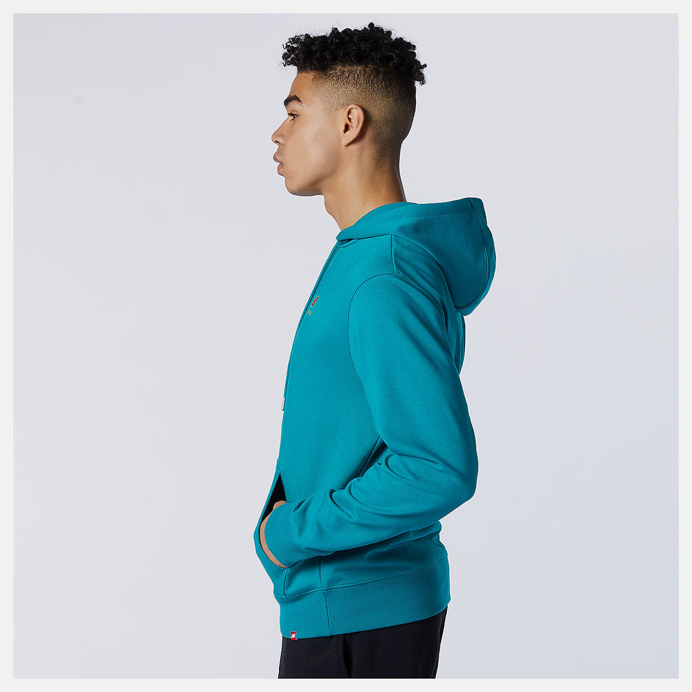 NB Essentials Embroidered Hoodie | New Balance Clothing Team Teal - Women/Men