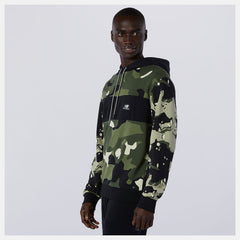 NB Essentials Fleece Camo Hoodie | New Balance Clothing Black/Magnet - Men