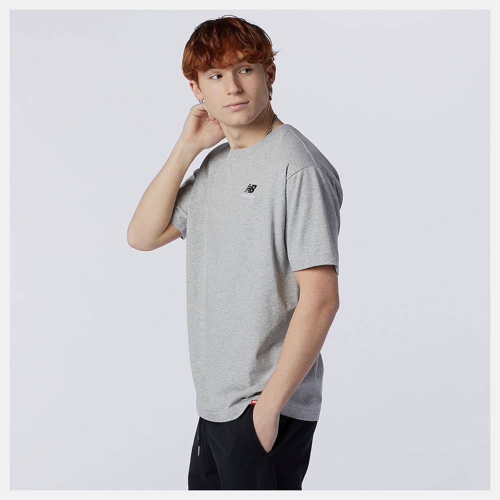NB Essentials Embroidered Tee | New Balance Clothing Athletic Grey - Women/Men