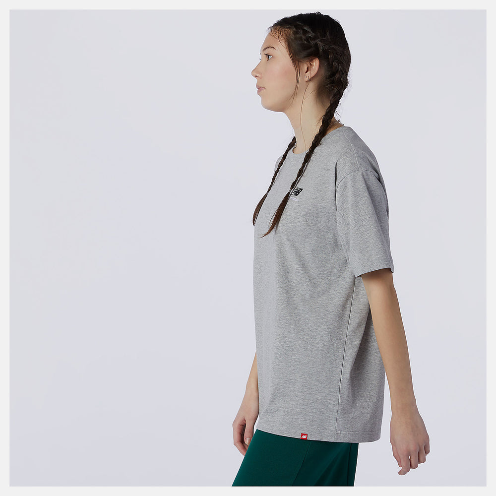 NB Essentials Embroidered Tee | New Balance Clothing Athletic Grey - Women/Men
