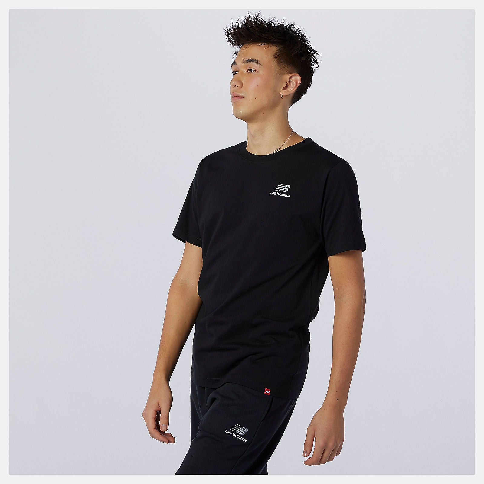 NB Essentials Embroidered Tee | New Balance Clothing Black - Women/Men