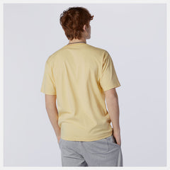 NB Essentials Embroidered Tee | New Balance Clothing Yellow - Women/Men