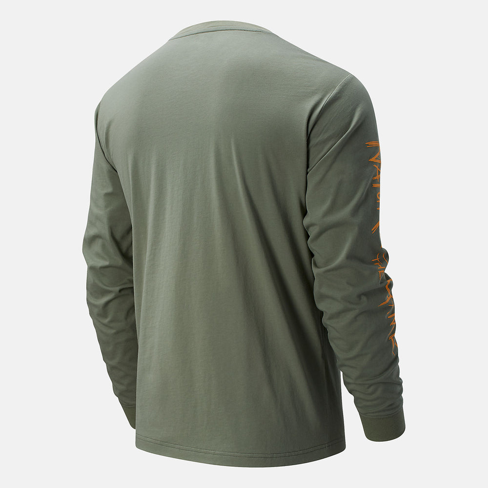 KL2 Nature of the Game Long Sleeve Graphic | New Balance Clothing Celadon - Men
