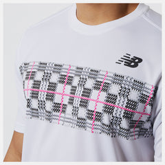 Printed Tournament Crew | New Balance Clothing White/Black - Men