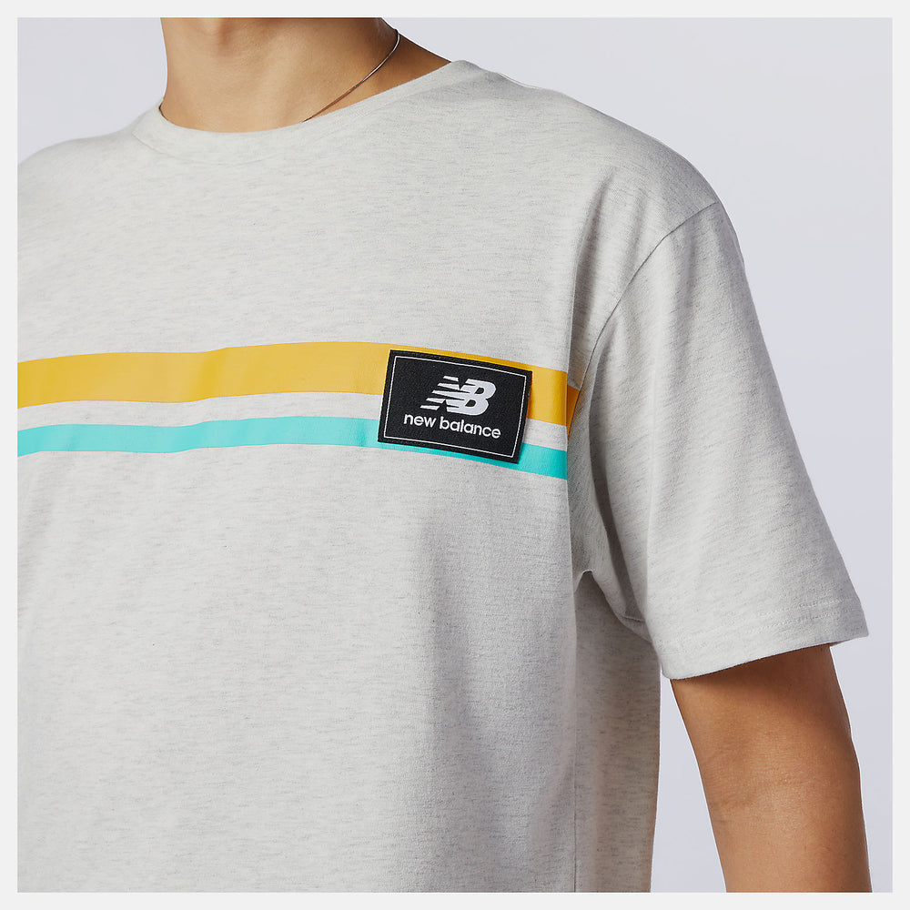 NB Athletics Higher Learning Badge Tee | New Balance Clothing Sea Salt Heather - Men