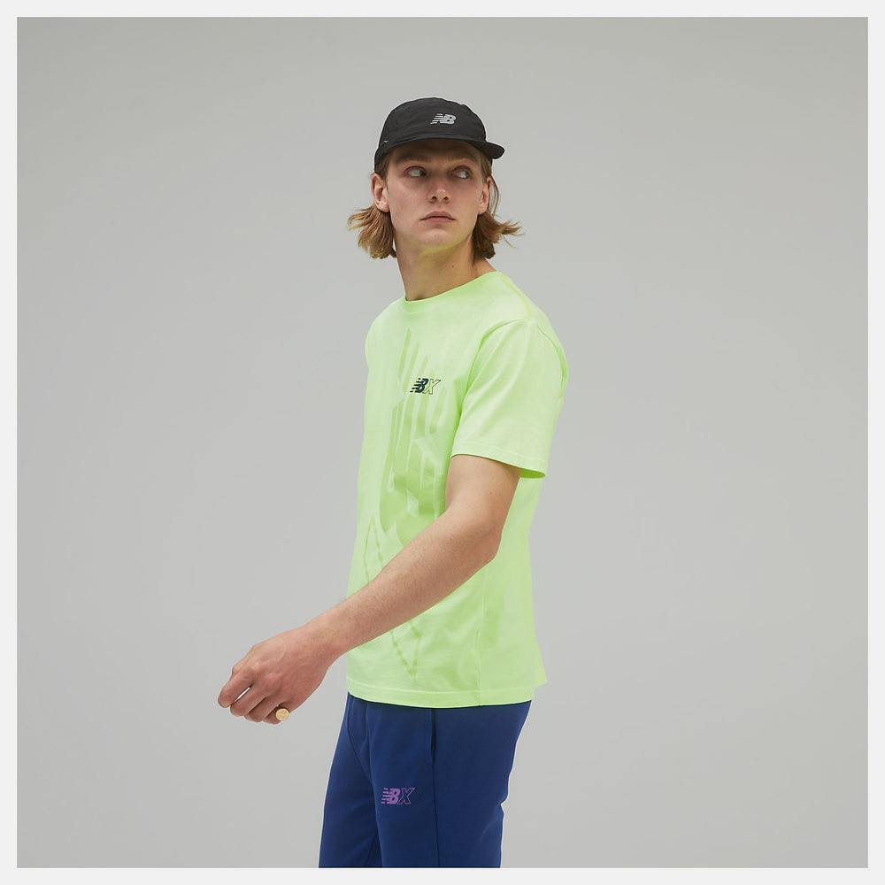 NB Essentials NBX Graphic Tee 2 | New Balance Clothing Bleached Lime Glo - Men