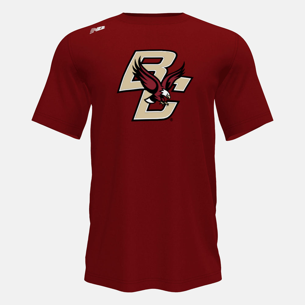 Short Sleeve Tech Tee(Boston College) | New Balance Clothing Mercury Red - Men
