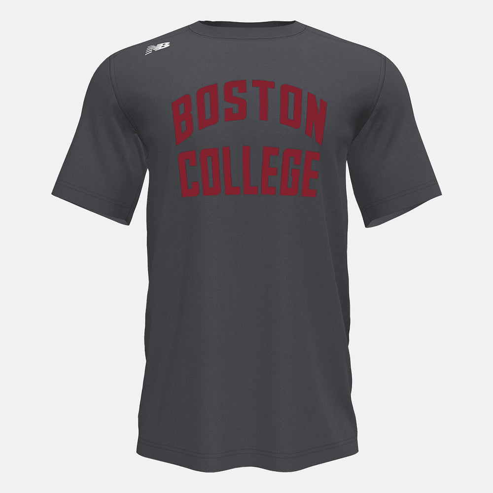 Short Sleeve Tech Tee(Boston College) | New Balance Clothing Dark Heather - Men