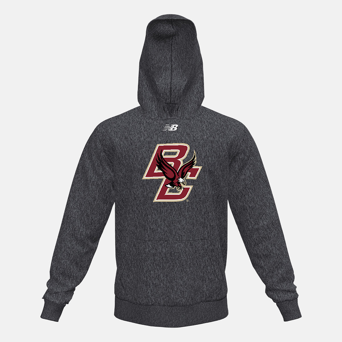 NB Fleece Hoody(Boston College) | New Balance Clothing Black Heather - Men