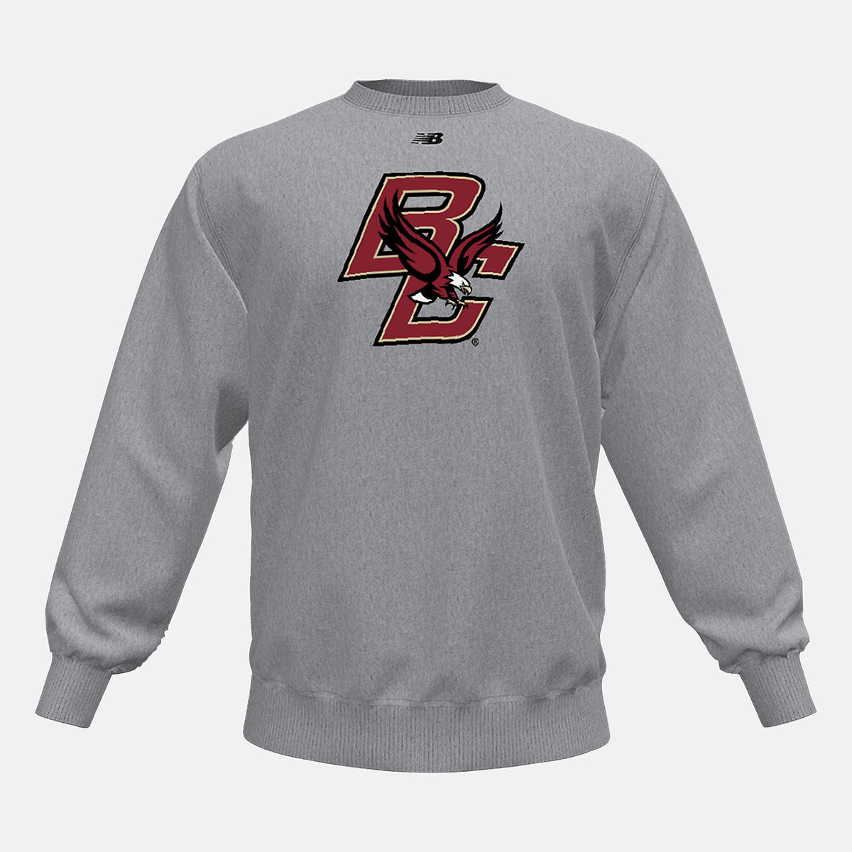 NB Crew Fleece(Boston College) | New Balance Clothing Med Heather Grey - Men
