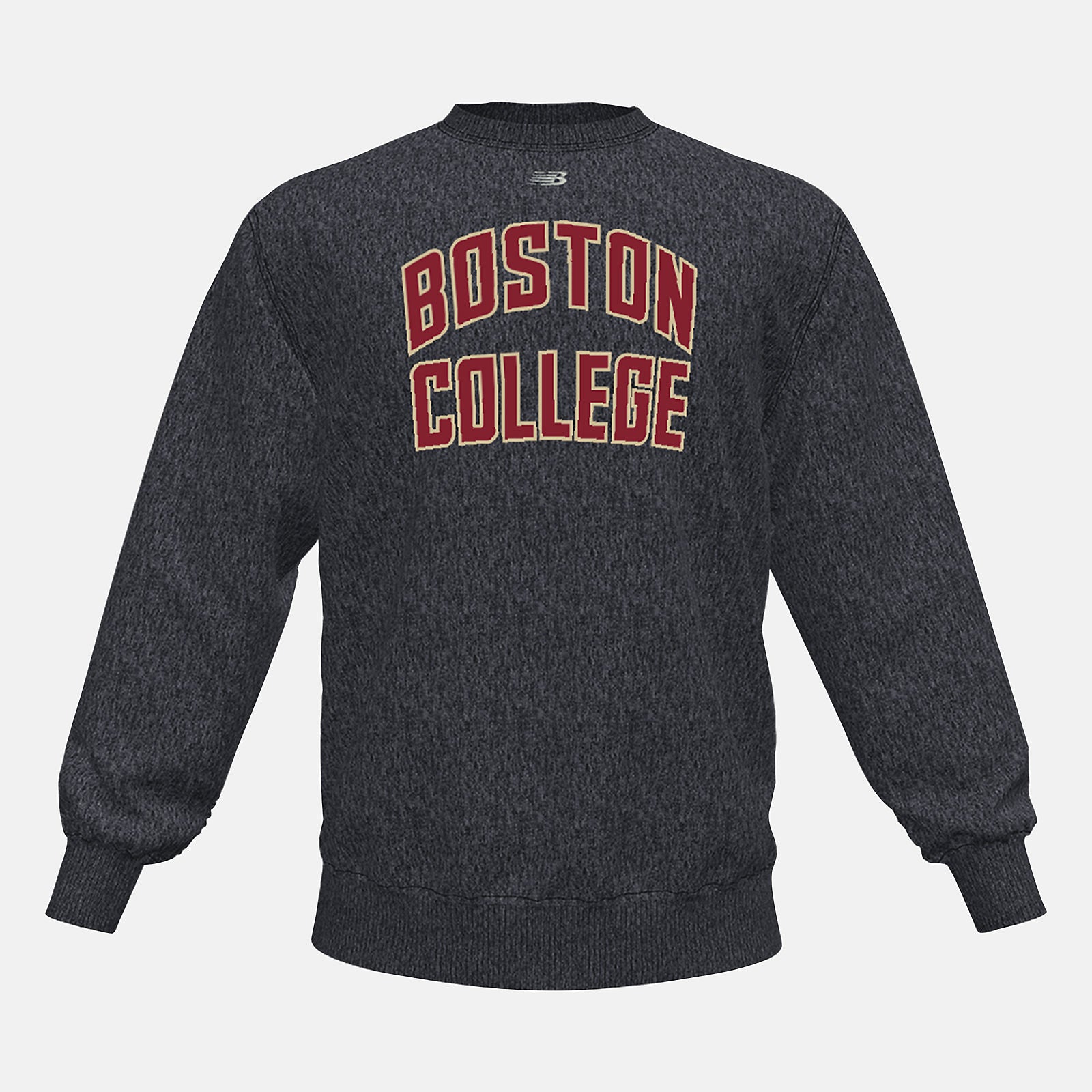 NB Crew Fleece(Boston College) | New Balance Clothing Black Heather - Men