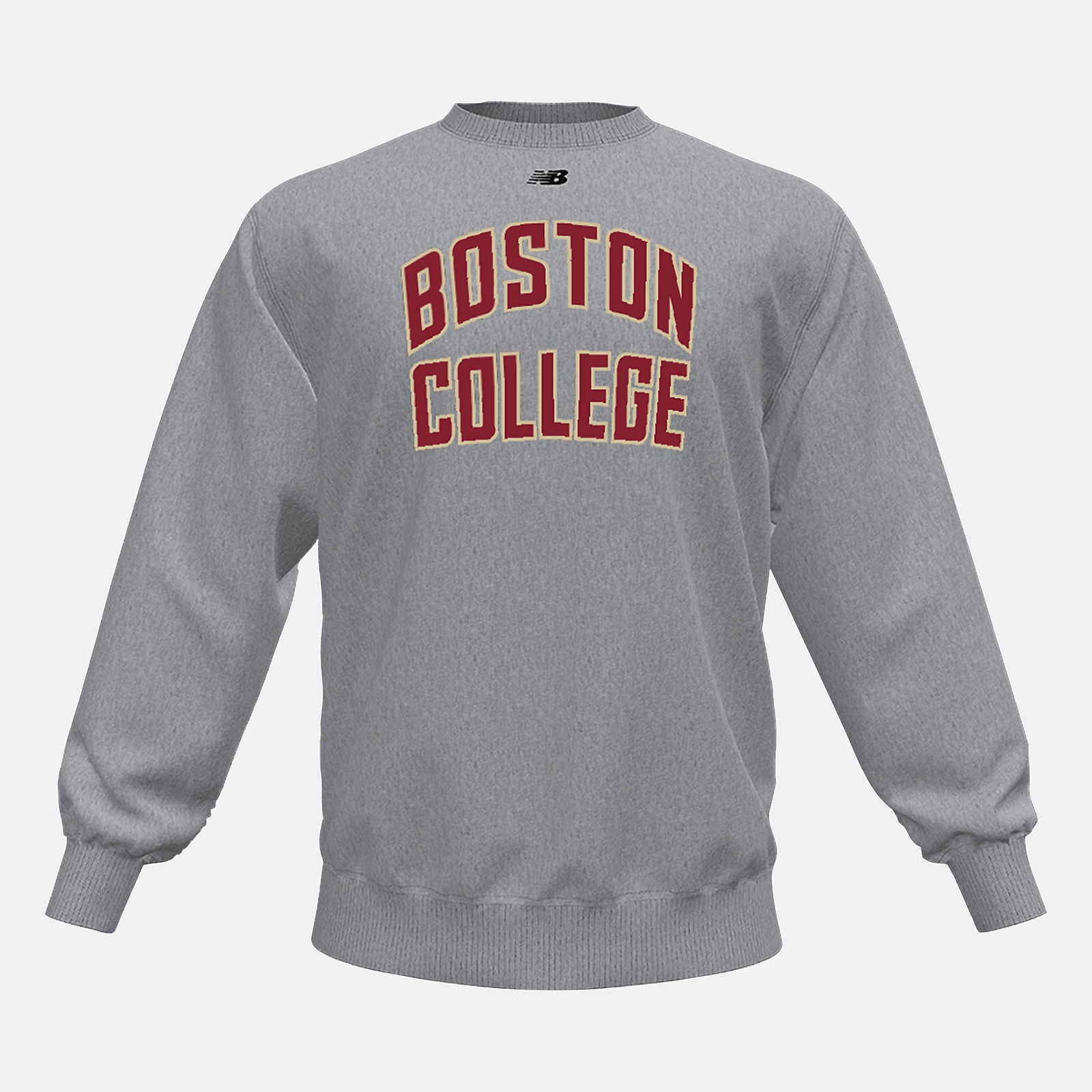 NB Crew Fleece(Boston College) | New Balance Clothing Med Heather Grey - Men