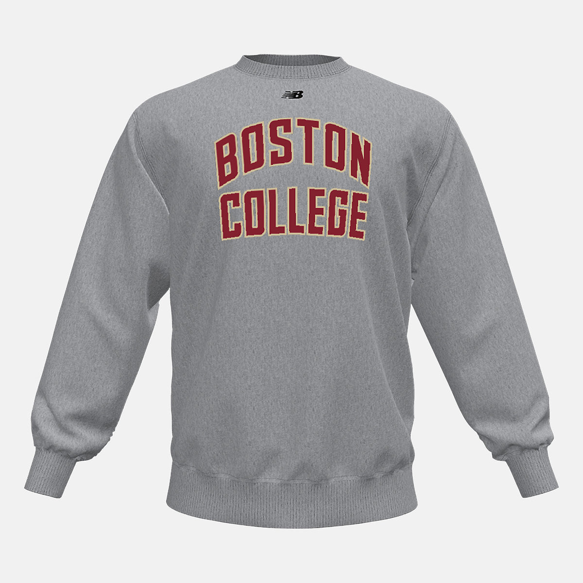 NB Crew Fleece(Boston College) | New Balance Clothing Med Heather Grey - Men