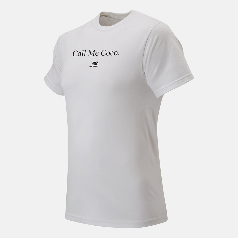 Call Me Coco Tee | New Balance Clothing White/Black - Men