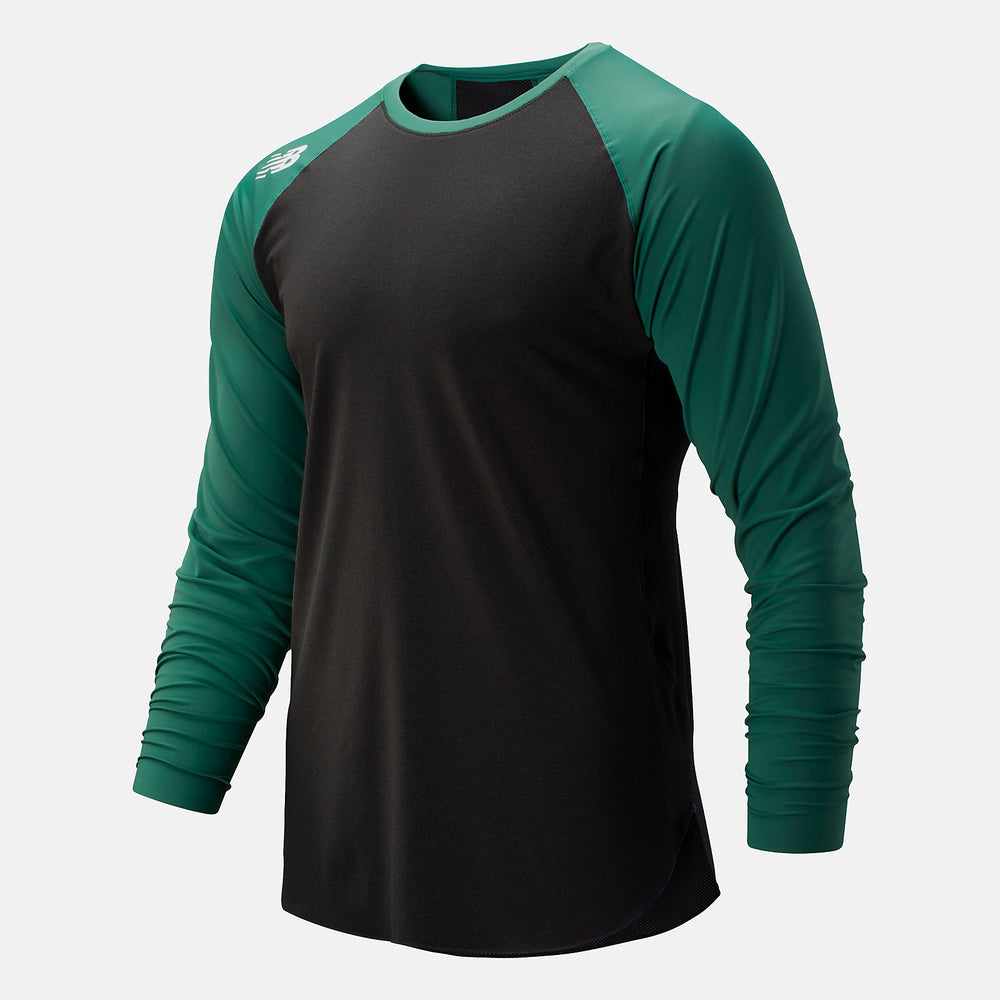 4040 Select Top | New Balance Clothing Team Dark Green/Grey and Black - Men